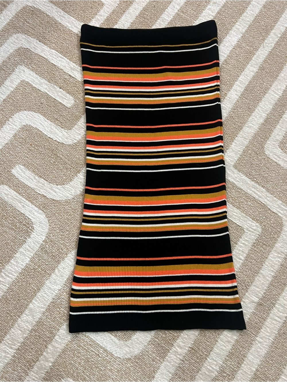 NWT ASOS Striped Knit Midi Pencil Skirt – Size 8